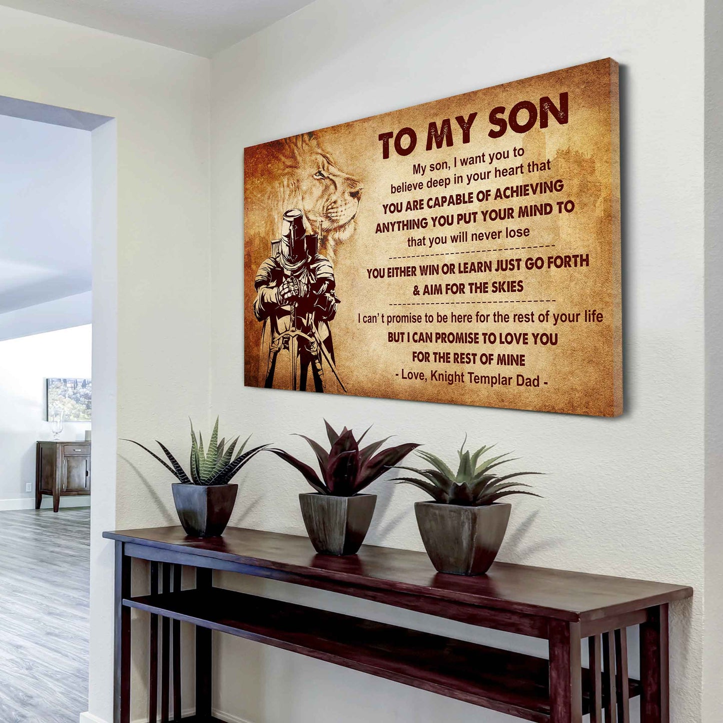 Viking Poster Canvas You Will Never Lose You Either Win Or Learn From Dad To Son