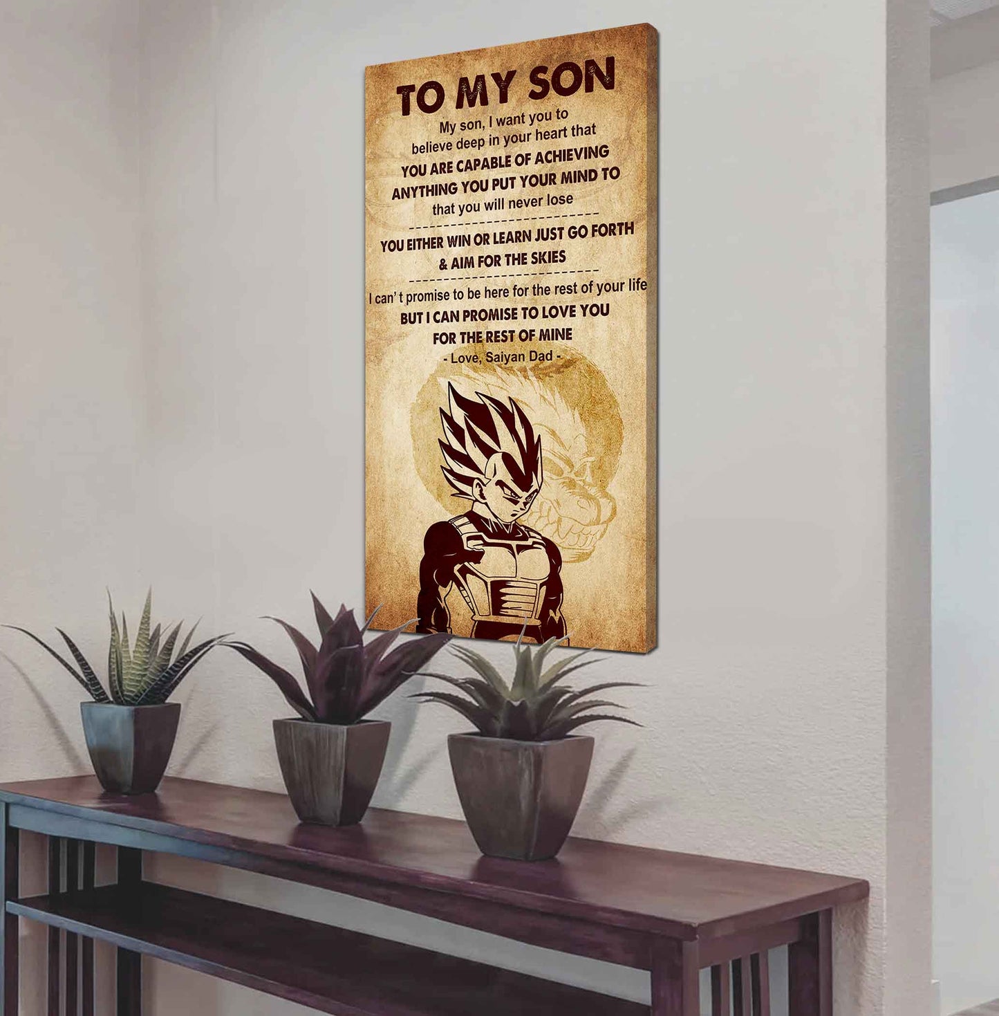 Warrior To My Son You Will Never Lose You Either Win Or Learn Poster Canvas Motivation Canvas Gift For Your Son