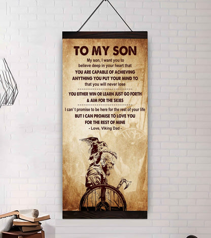 Warrior To My Son You Will Never Lose You Either Win Or Learn Poster Canvas Motivation Canvas Gift For Your Son