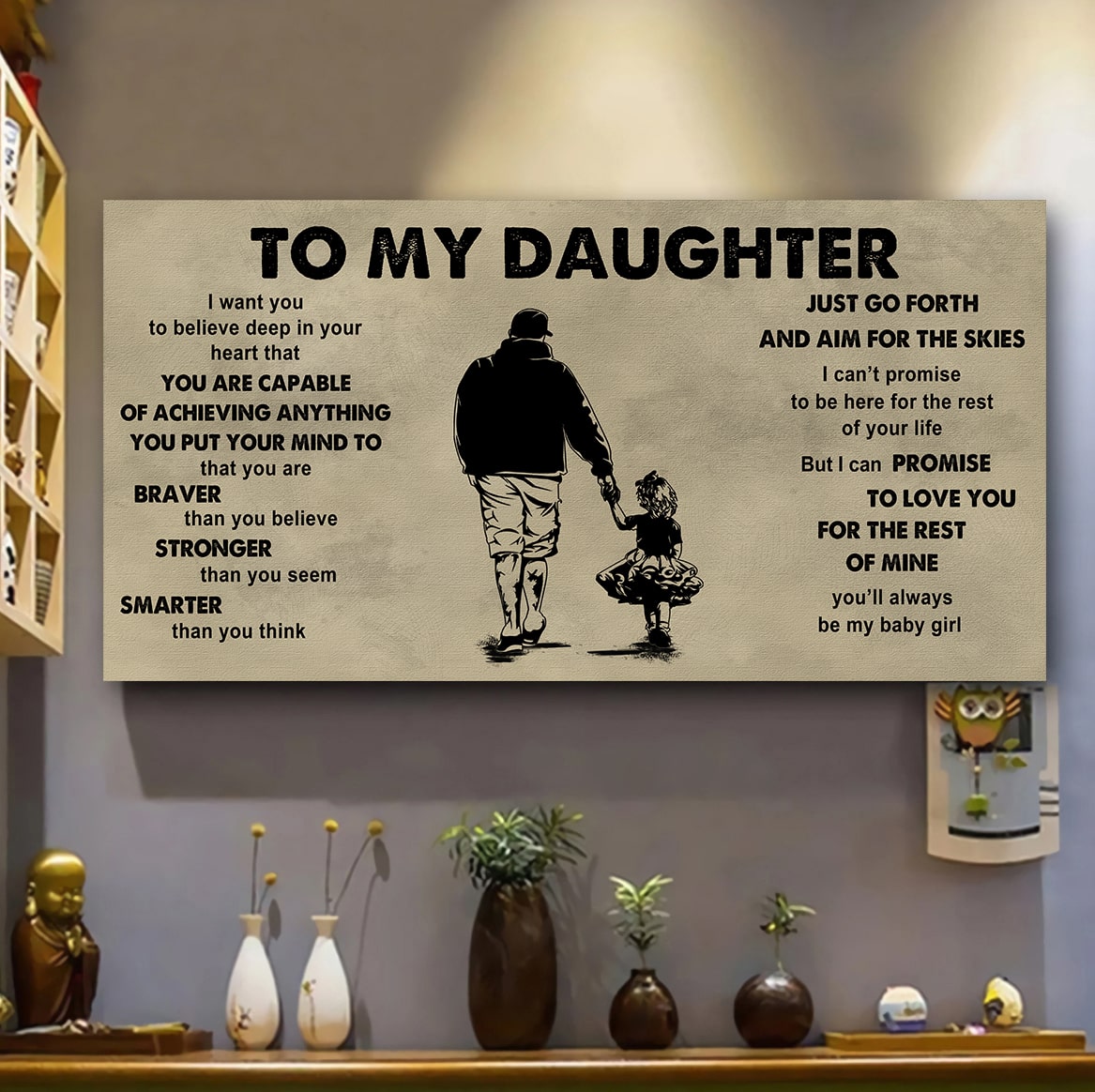 DRB VGT To My Son - That You Are Braver Than You Believe Poster Canvas Gift For Son From Father