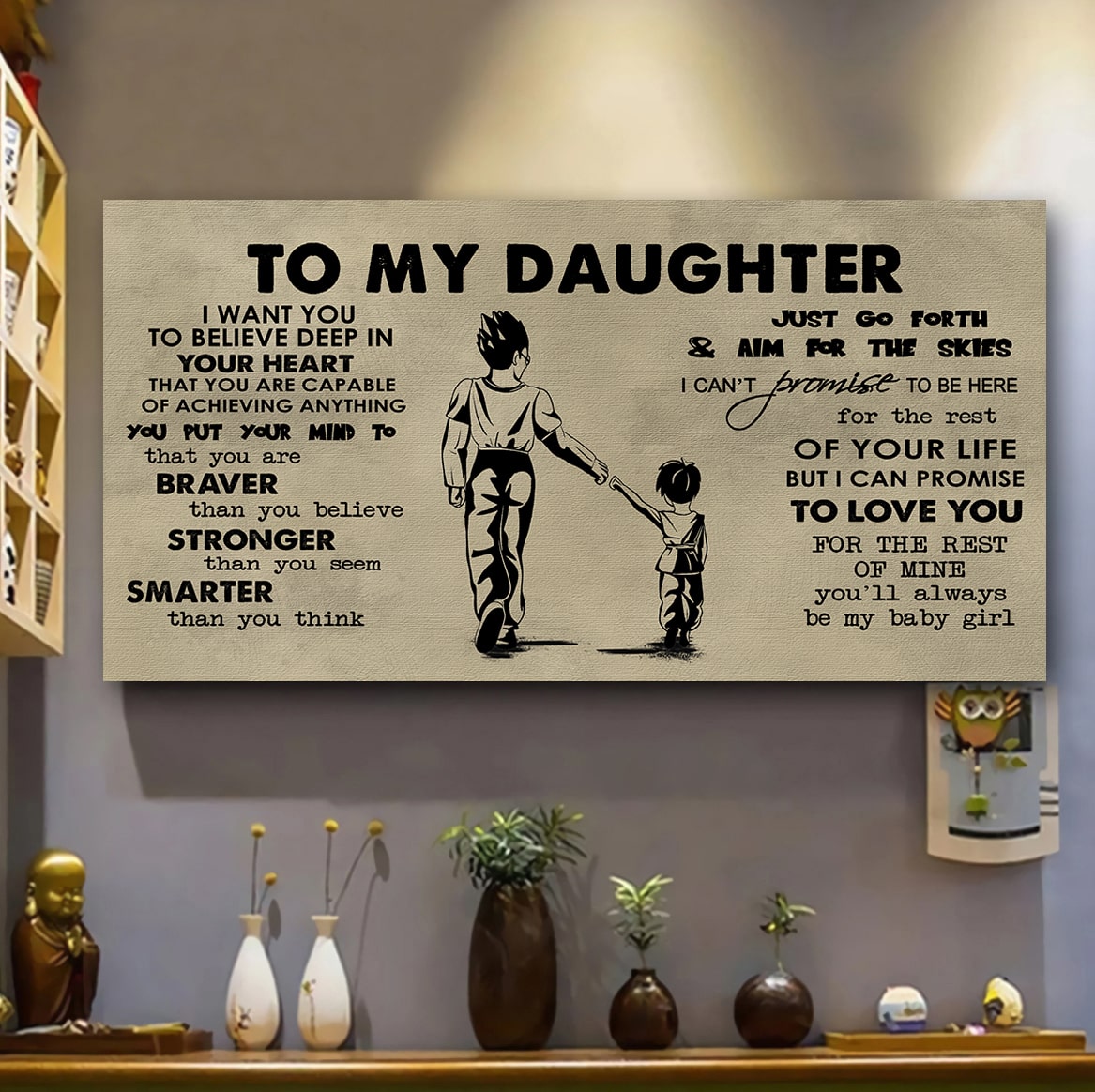 TO MY SON- I WANT YOU TO BELIEVE- CANVAS POSTER