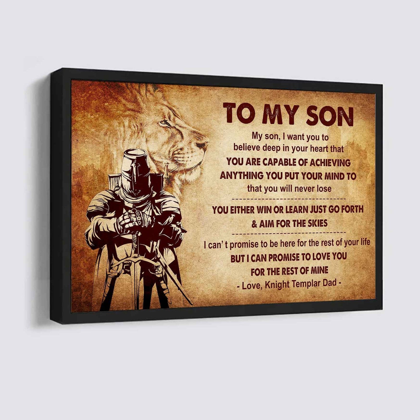 Viking Poster Canvas You Will Never Lose You Either Win Or Learn From Dad To Son