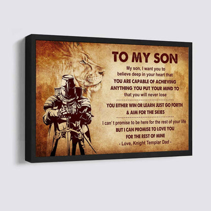 Viking Poster Canvas You Will Never Lose You Either Win Or Learn From Dad To Son