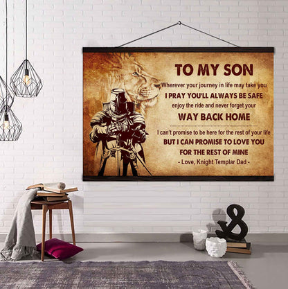 Viking Poster Canvas Your Way Back Home From Dad To Son Gift For Your Son