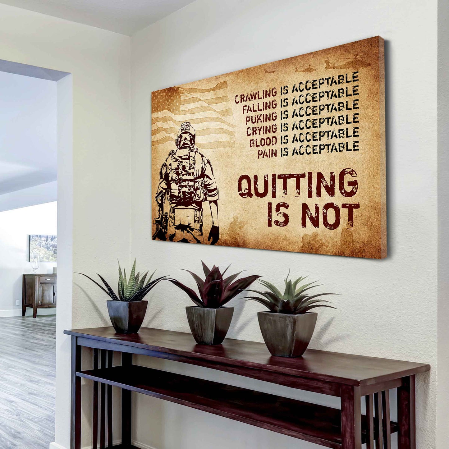 Viking Poster Canvas Quiting Is Not Best Gifts Motivation Quotes
