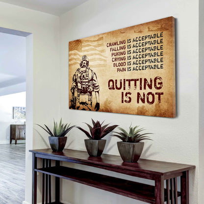 Viking Poster Canvas Quiting Is Not Best Gifts Motivation Quotes