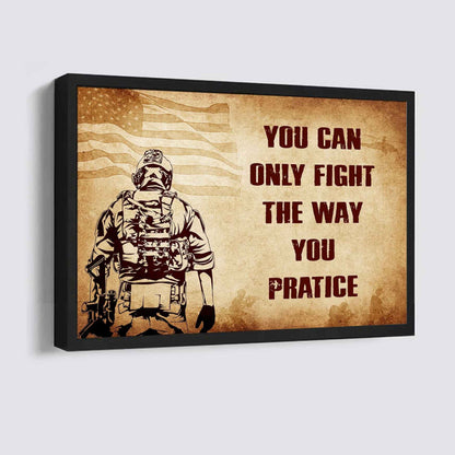 Viking Poster Canvas You Can Only Fight The Way You Practice