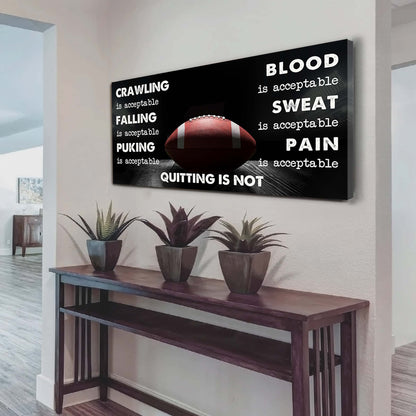 Tennis Poster Canvas Quiting Is Not