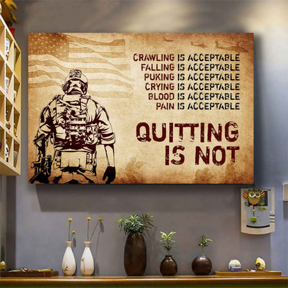 Viking Poster Canvas Quiting Is Not Best Gifts Motivation Quotes