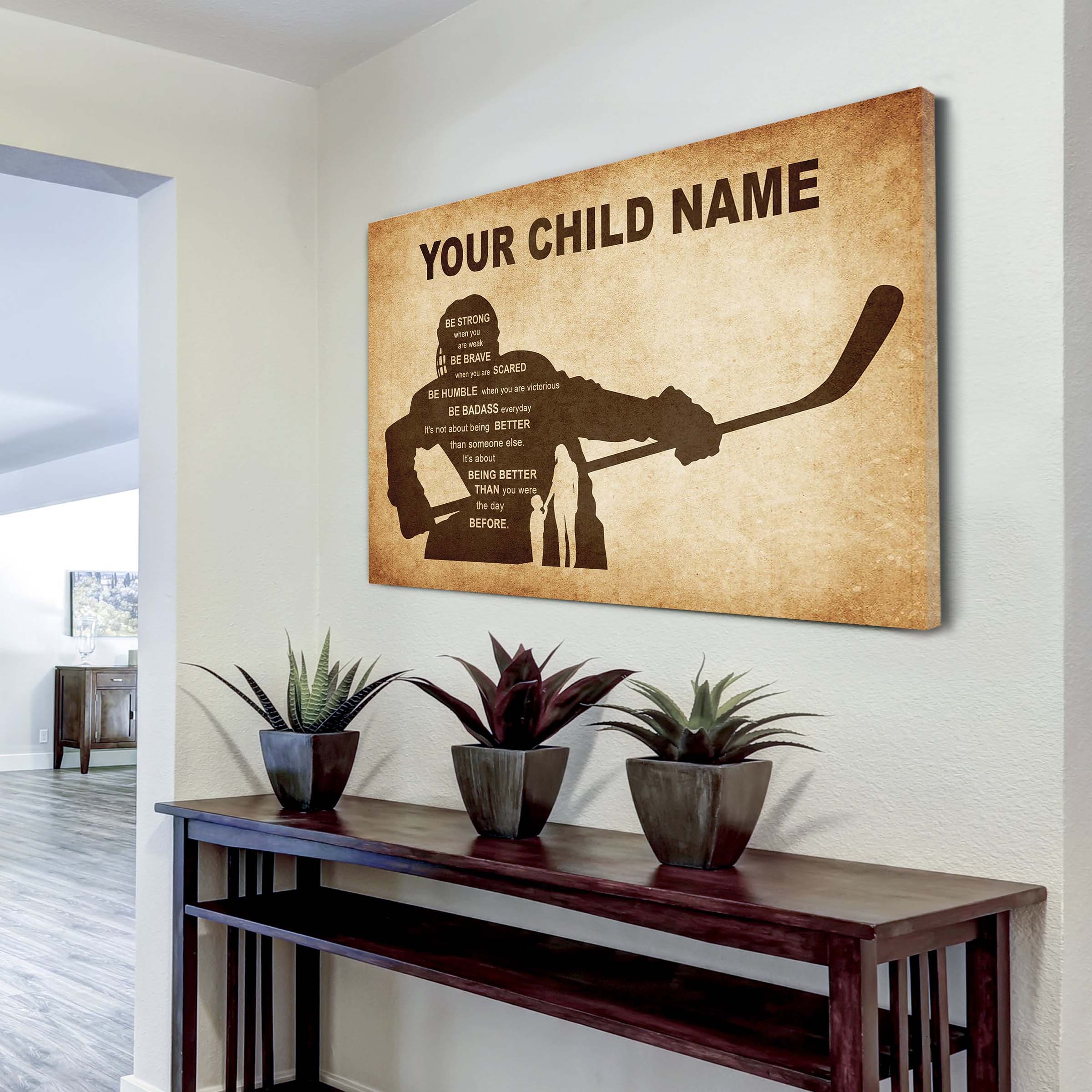 Personalized Your Child Name From Mom To Son Basketball Poster Canvas It's Not About Being Better Than Someone Else It's About Being Better Than You Were The Day Before