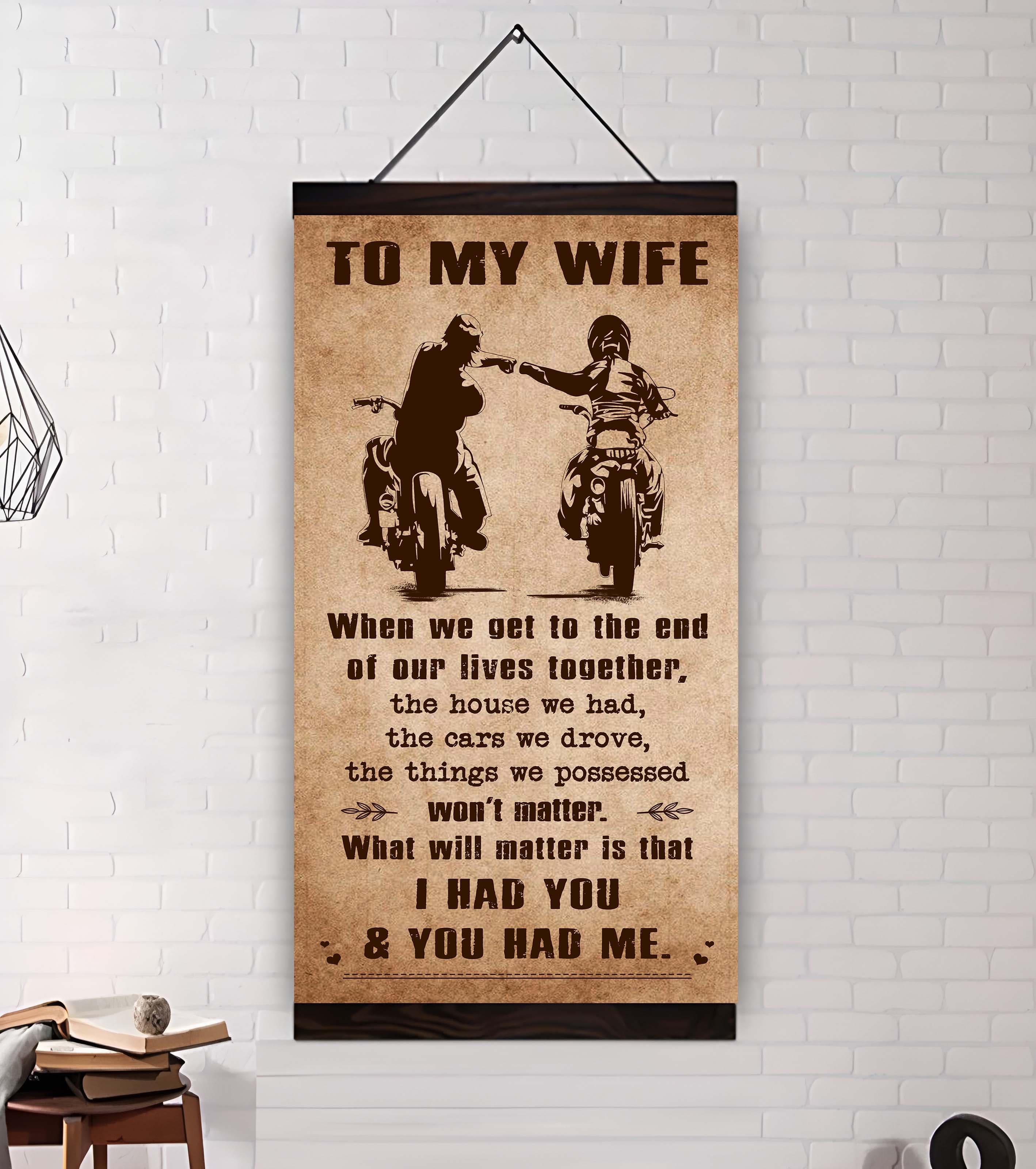 Sport - I Had You And You Had Me Wife And Husband - Vertical Poster Canvas, Gift For Your Darling