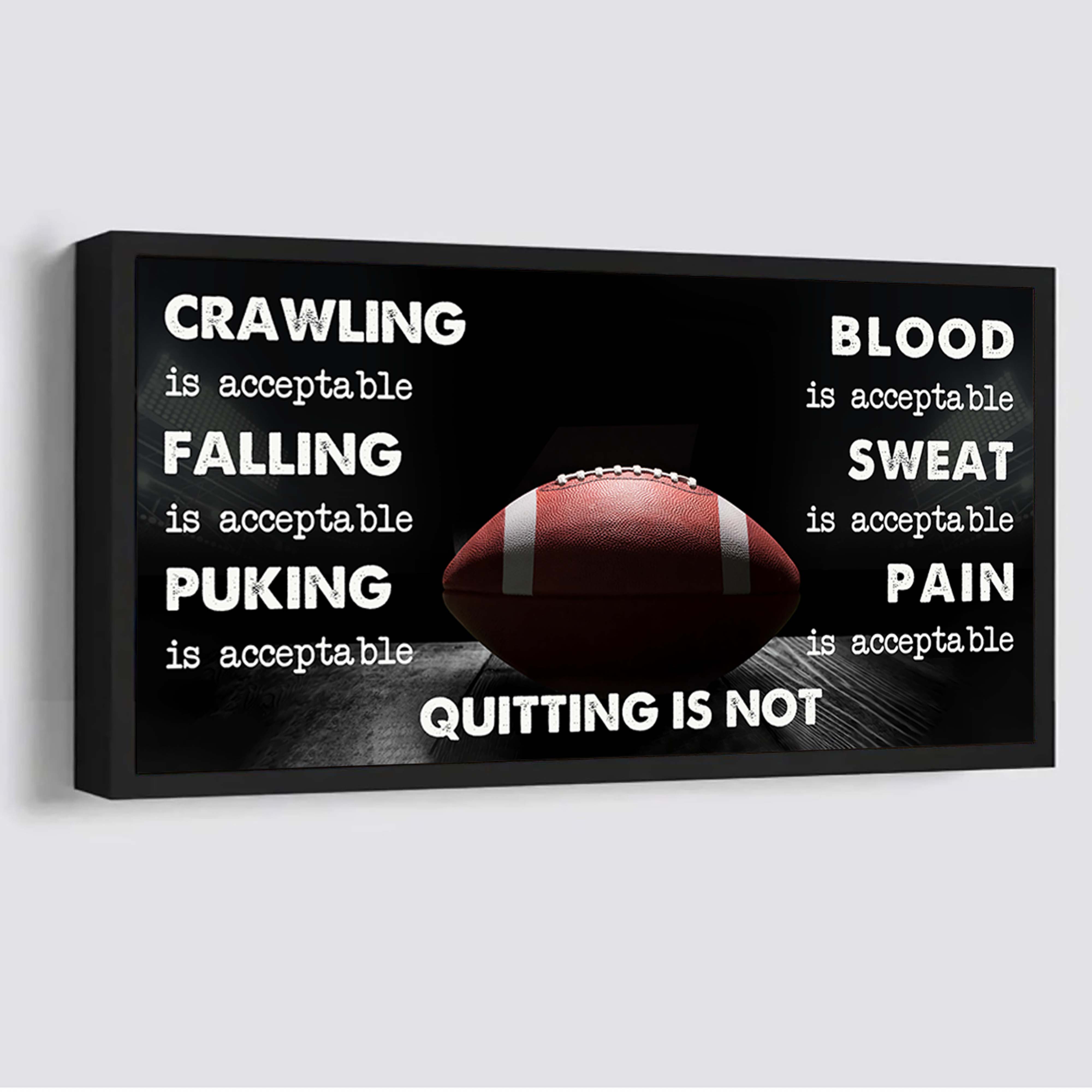 Hockey Poster Canvas Quiting Is Not