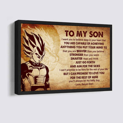 New Version Warrior Poster Canvas Just Go Forth And Aim For The Skies From Dad To Son Gift For Your Son