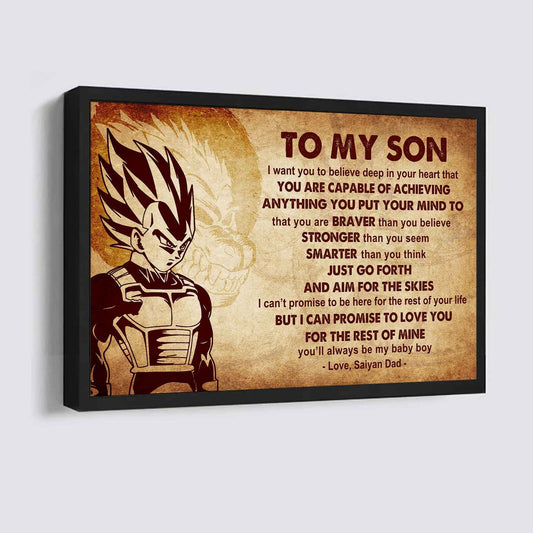 New Version Warrior Poster Canvas Just Go Forth And Aim For The Skies From Dad To Son Gift For Your Son