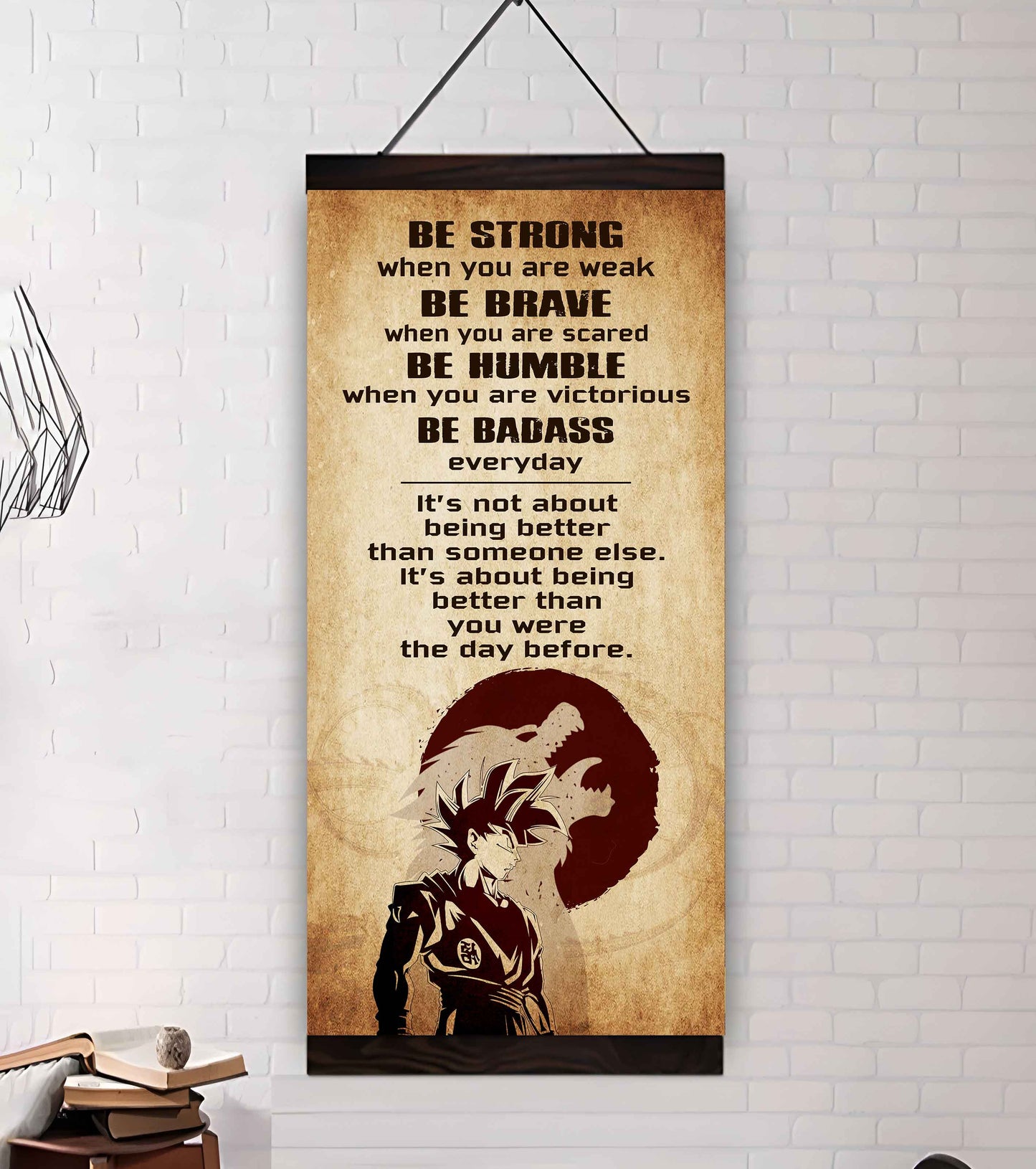 Warrior Be Strong When You Are Weak Be Badass Everyday Poster Canvas Motivation Canvas Gift For You