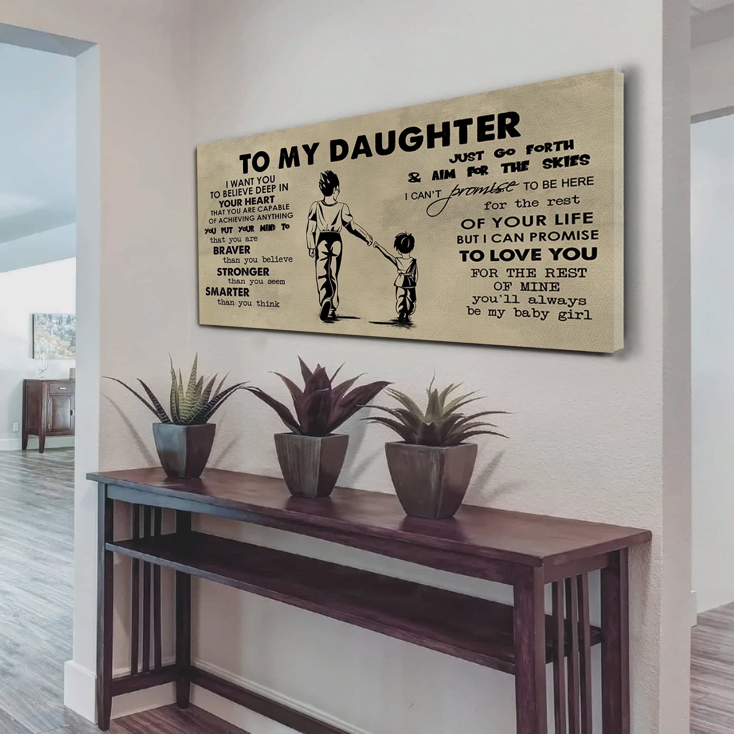 GK TO MY SON- I WANT YOU TO BELIEVE- CANVAS POSTER