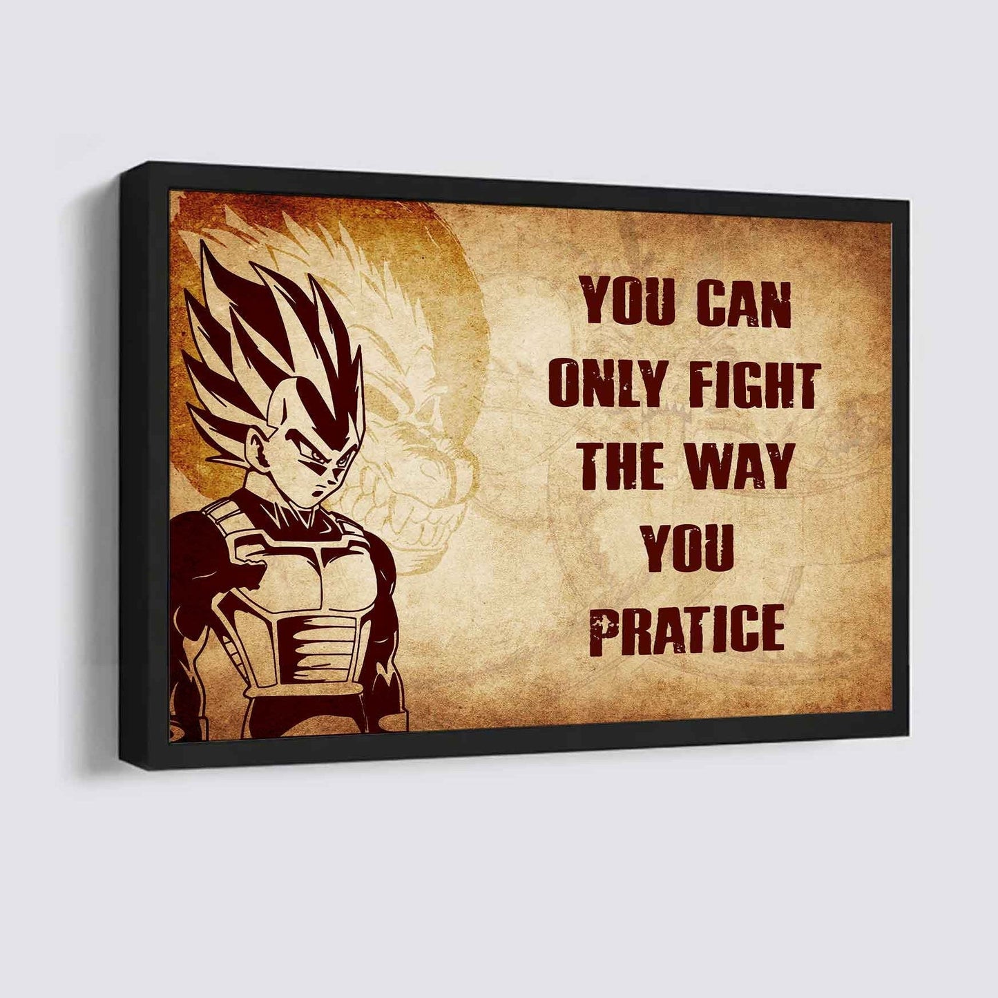Viking Poster Canvas You Can Only Fight The Way You Practice