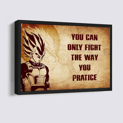 Viking Poster Canvas You Can Only Fight The Way You Practice