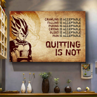 DRB Poster Canvas Quiting Is Not Best Gifts Motivation Quotes