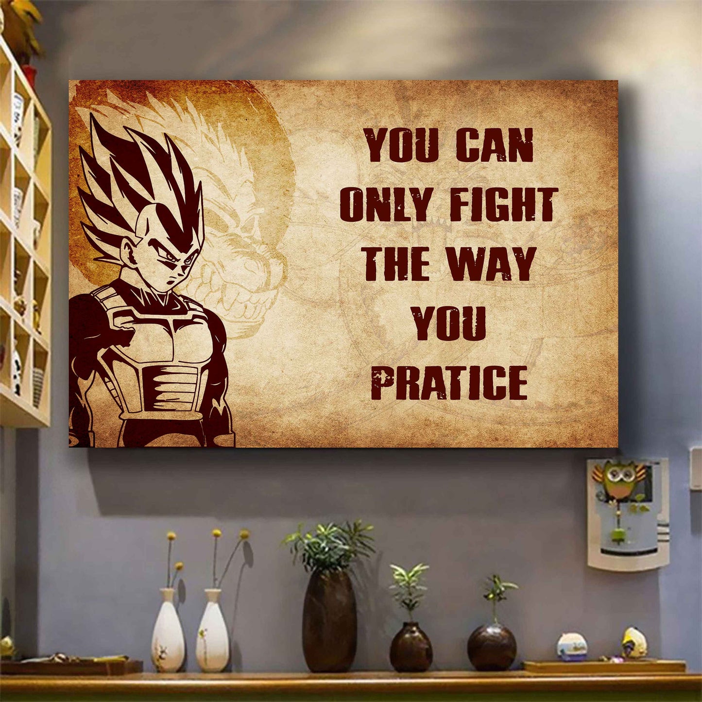Viking Poster Canvas You Can Only Fight The Way You Practice