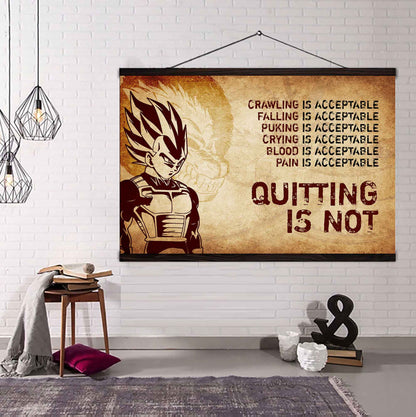 DRB Poster Canvas Quiting Is Not Best Gifts Motivation Quotes