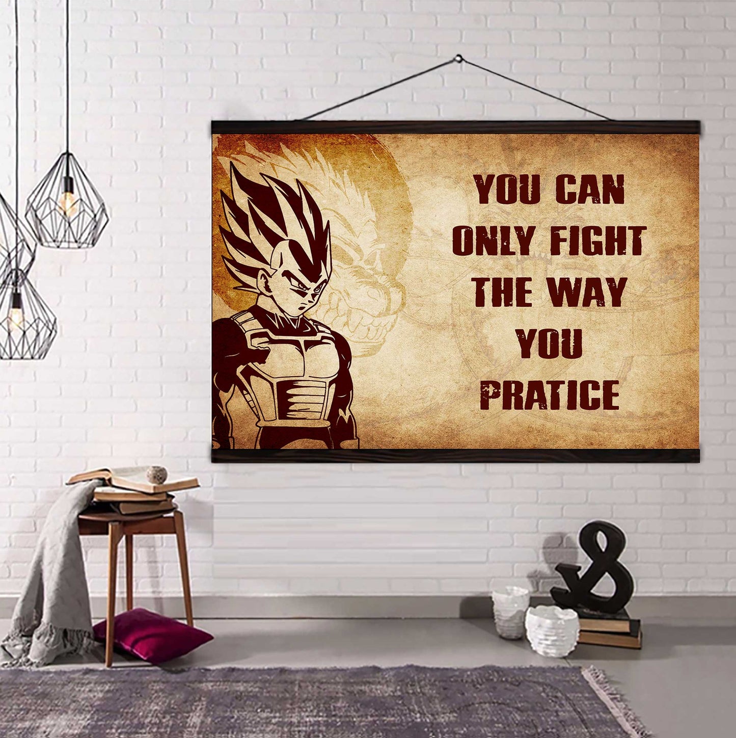 Viking Poster Canvas You Can Only Fight The Way You Practice