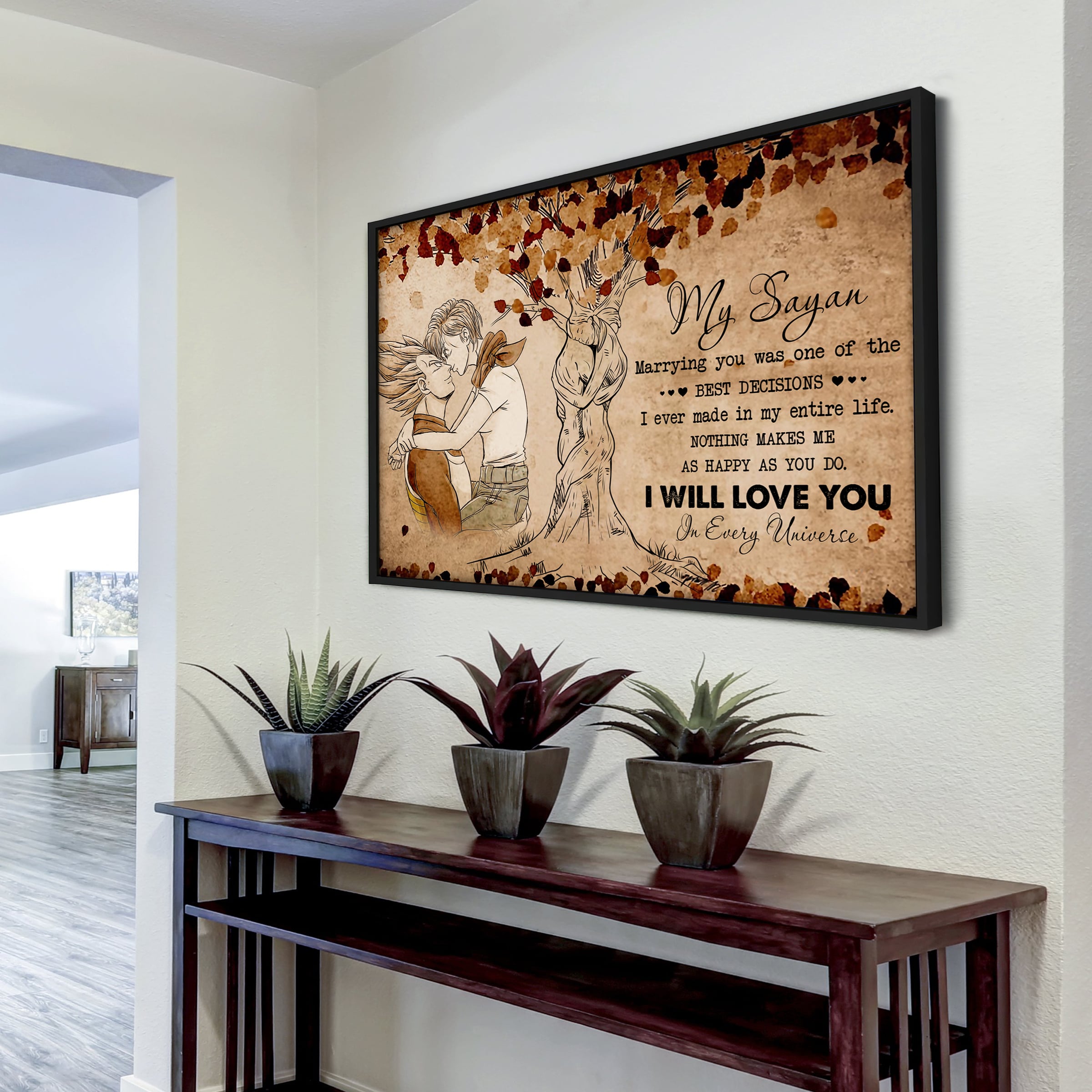 Poster canvas To my Husband- Marrying you was one of the best decision I ever made