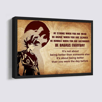 Viking Poster Canvas Be Strong When You Are Weak Be Badass Everyday