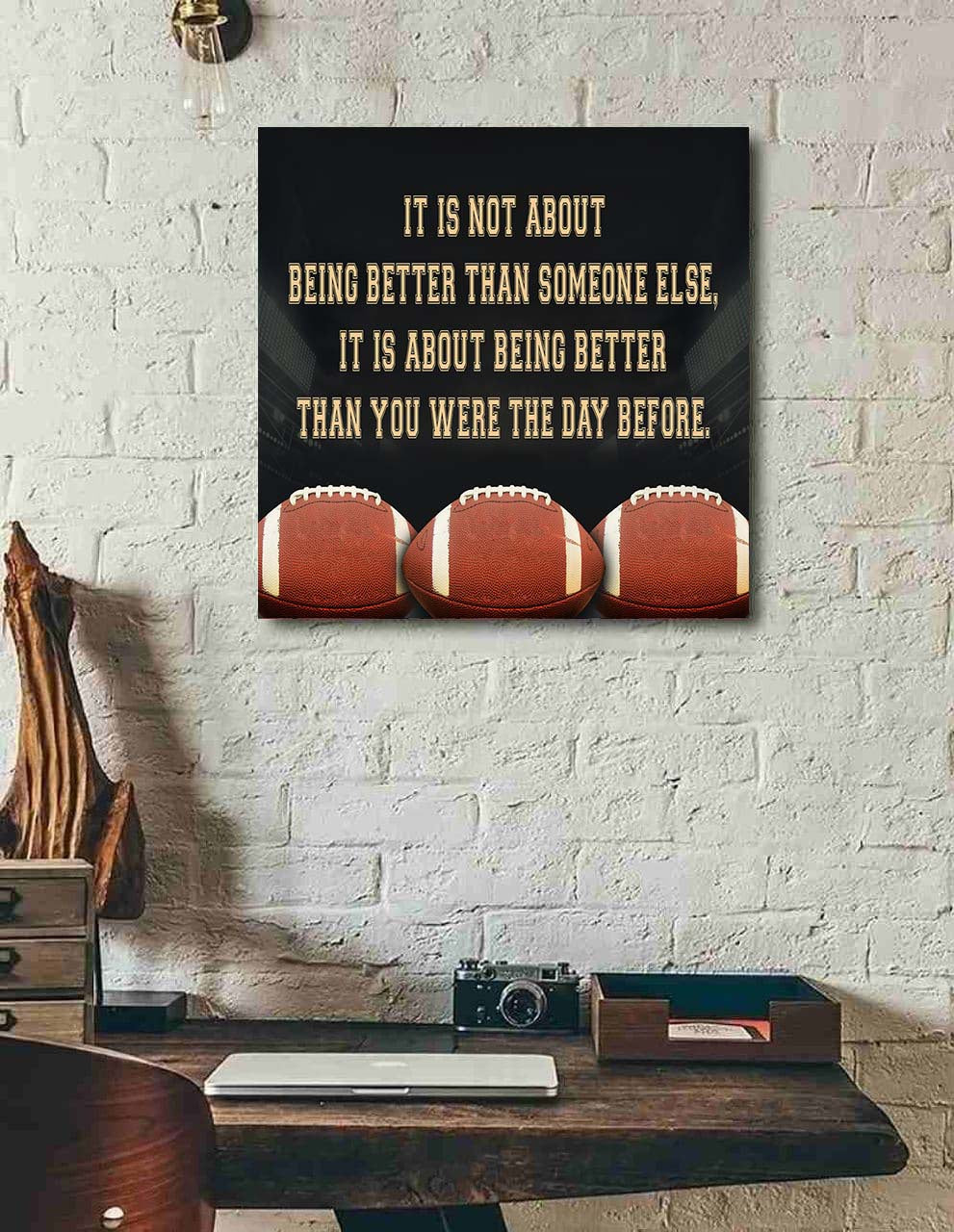 Basketball Square Poster Canvas It's Not About Being Better Than Someone Else It's About Being Better Than You Were The Day Before