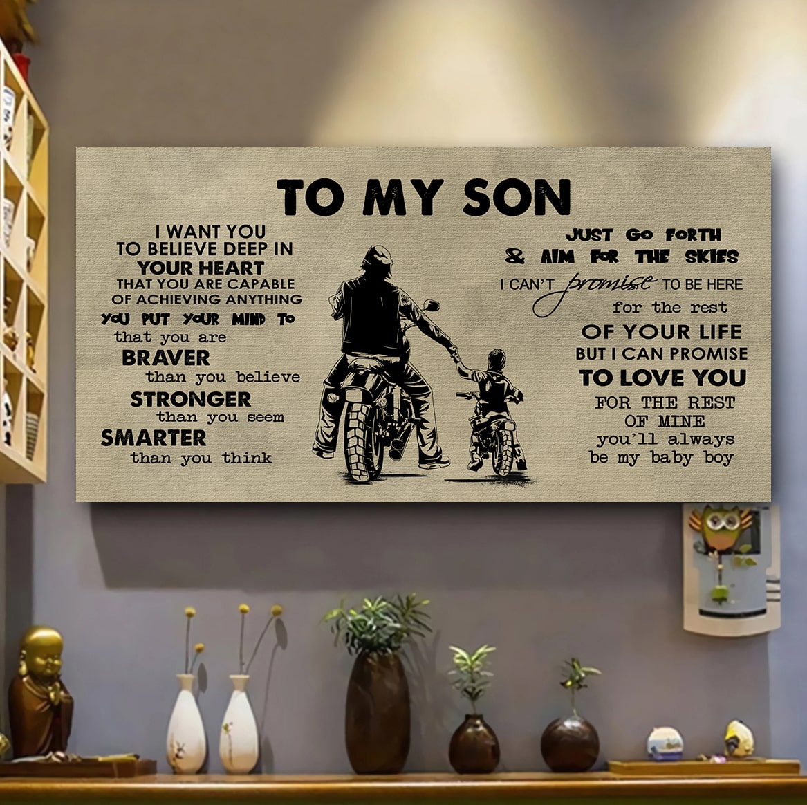 Knight Templar TO MY SON- I WANT YOU TO BELIEVE- CANVAS POSTER