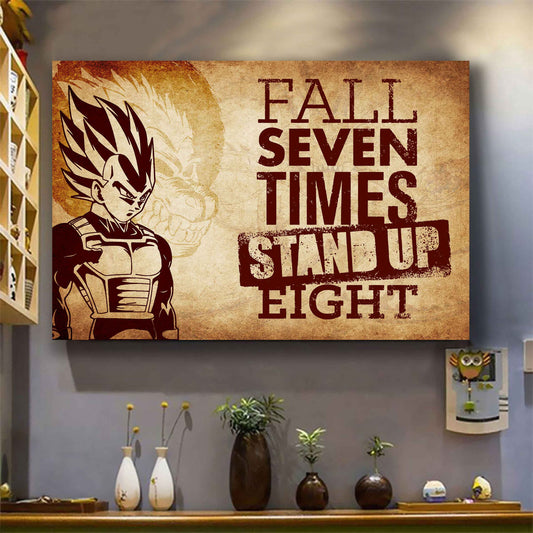 DRB Poster Canvas Fall Down Seven Times Stand Up Eight