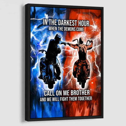 DRB Canvas Wall Art Call On Me Brother And We Will Fight Them Together Gift For Your Friend