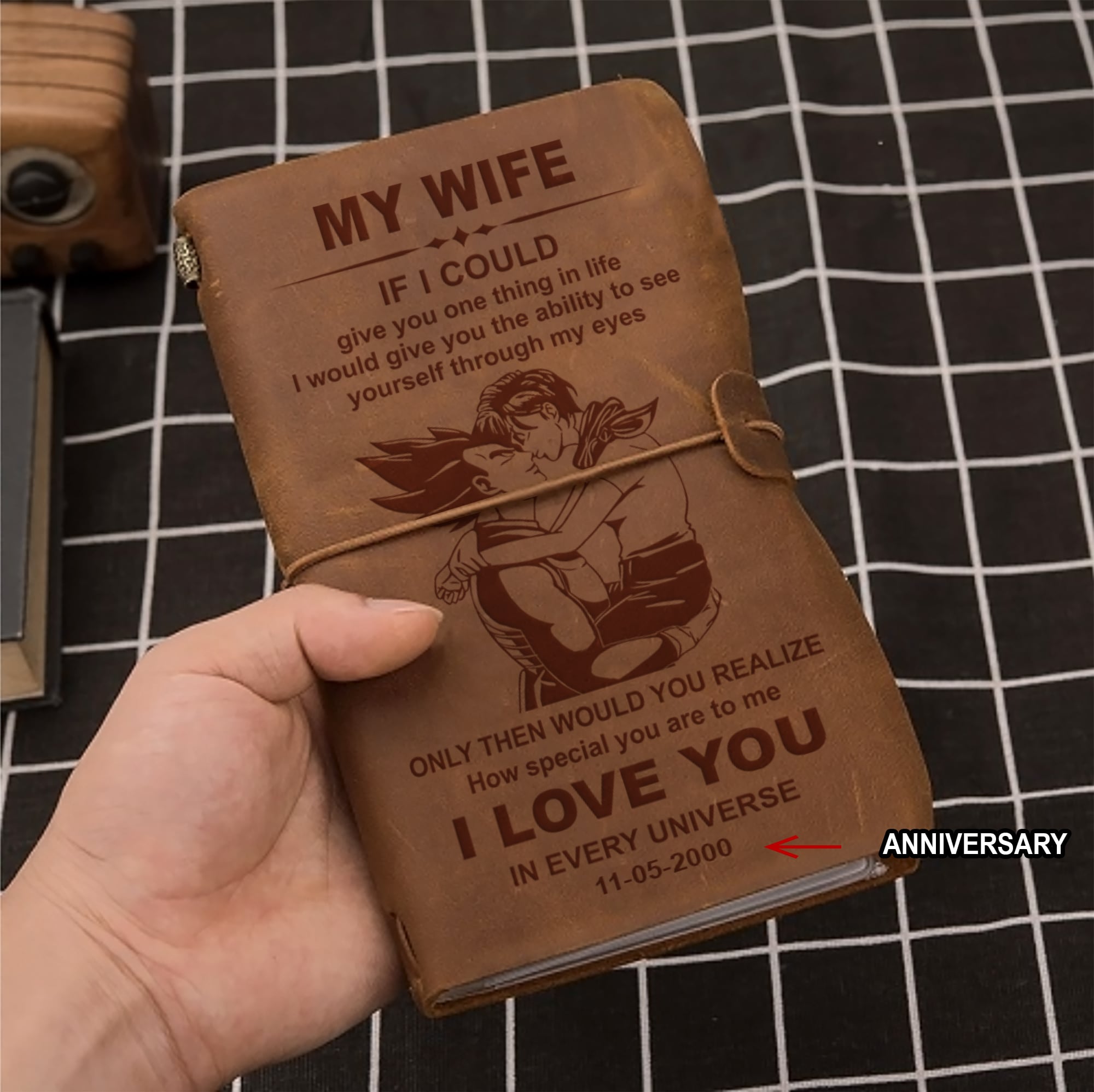 Valentines gifts Vintage Journal Husband to Wife Marrying you was one of the best decision I ever made