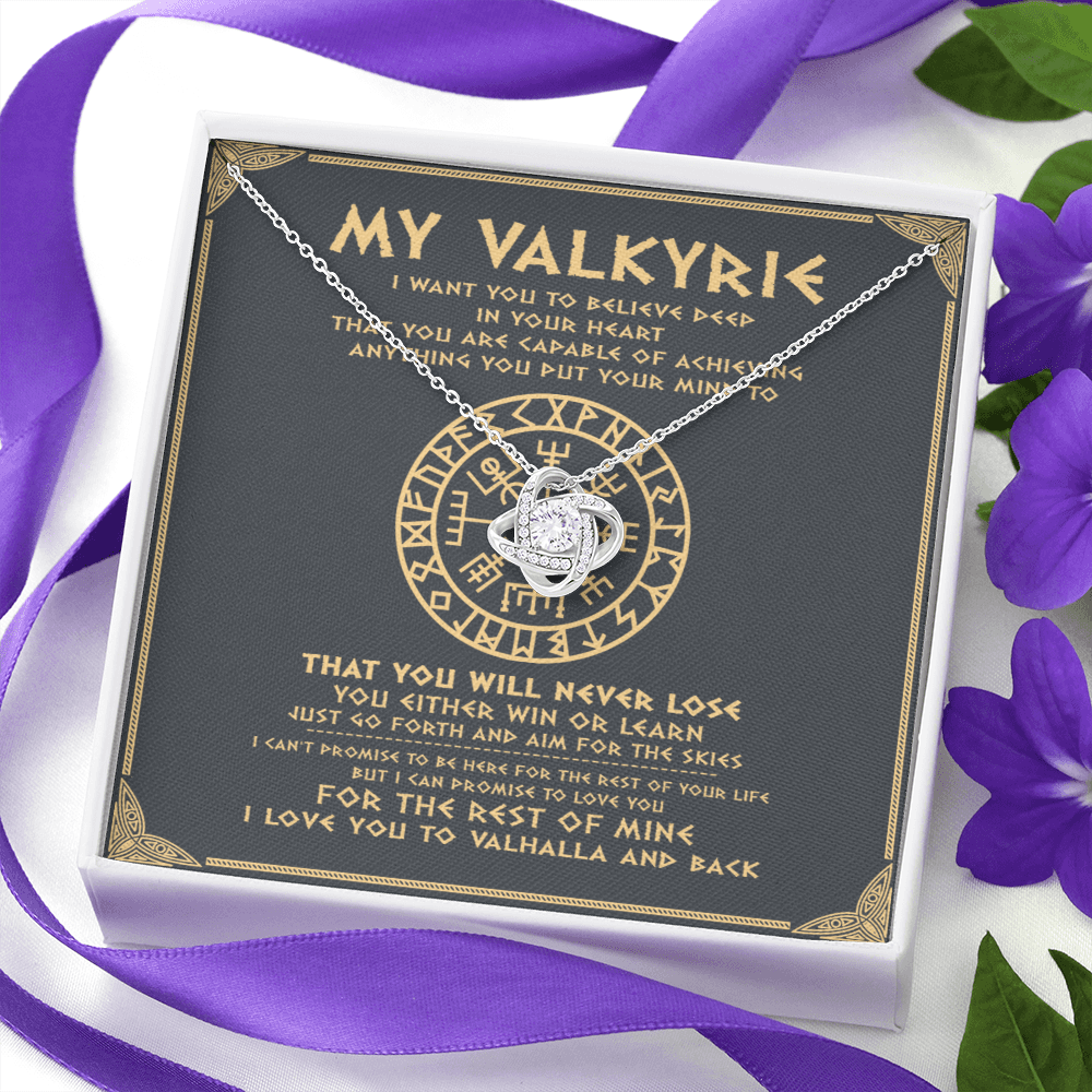 Viking love knot necklace dad to daughter- to my daughter i want you to believe deep in your heart that you are capable