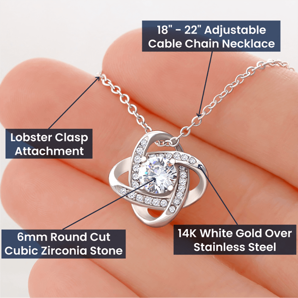 Viking Love Knot Necklace Husband to Wife