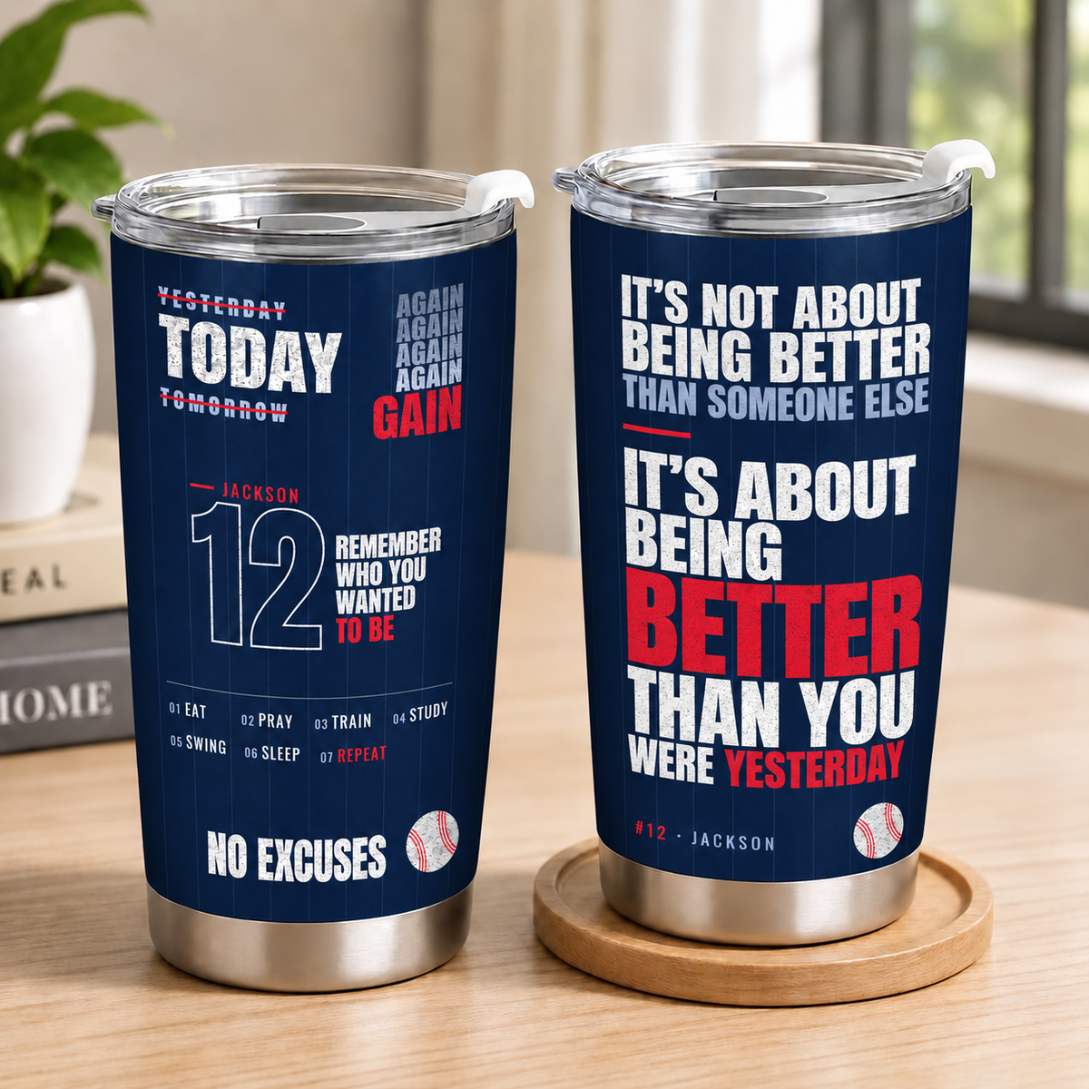 Customizable Sport Tumbler It's About Being Better Than You Were Yesterday Gift For You