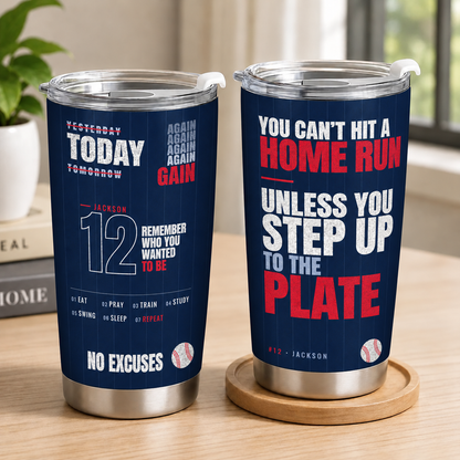 Customizable Sport Tumbler Motivation Quotes Gift For You