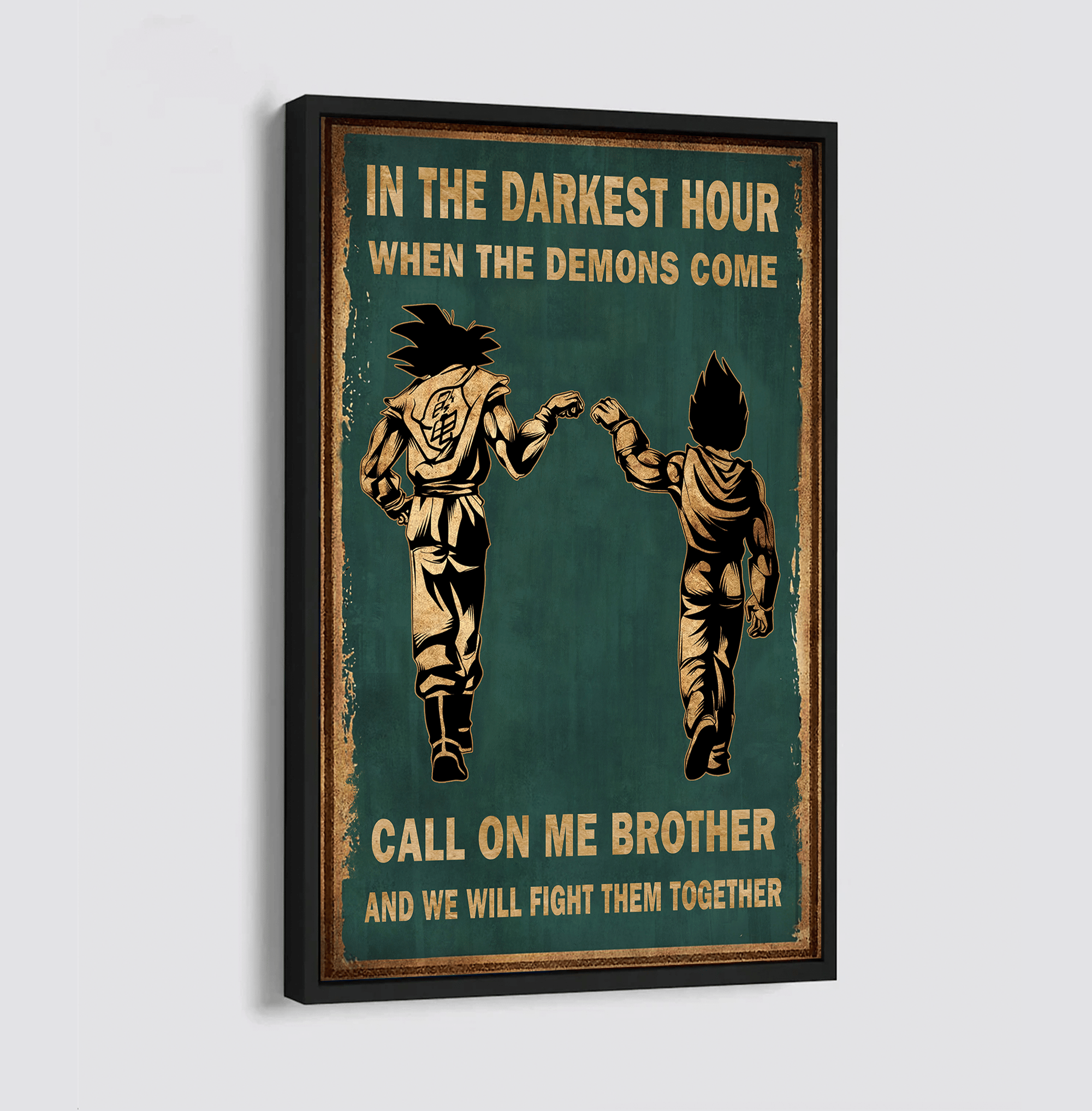 DRB Canvas Wall Art Call On Me Brother And We Will Fight Them Together Gift For Your Friend