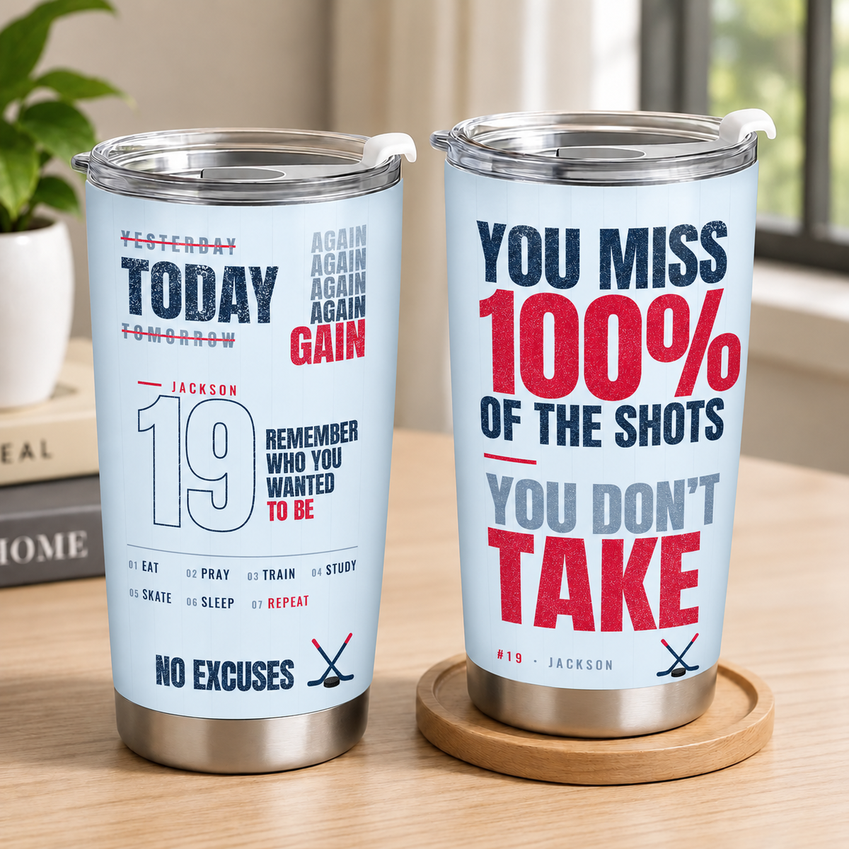 Customizable Sport Tumbler Motivation Quotes Gift For You
