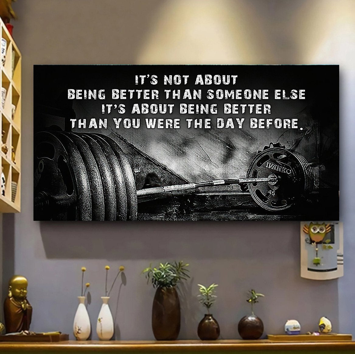 Customizable weightlifting It is not About Being Better Than Someone Else It is about being better than you were the day before