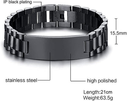 Samurai ANT Personalized Double Sided Bracelet Father And Son Best Friends For Life - Message on the back side