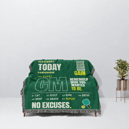 Sport Personalized Woven Blanket Remember Who You Wanted To Be For Your Child From Dad Mom Gift