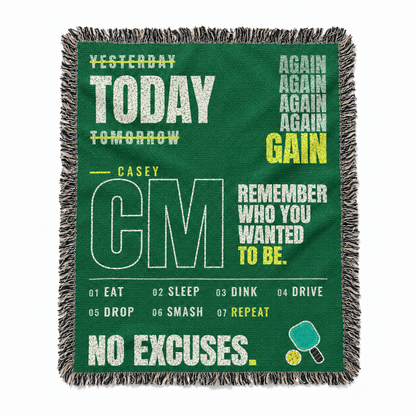 Sport Personalized Woven Blanket Remember Who You Wanted To Be For Your Child From Dad Mom Gift
