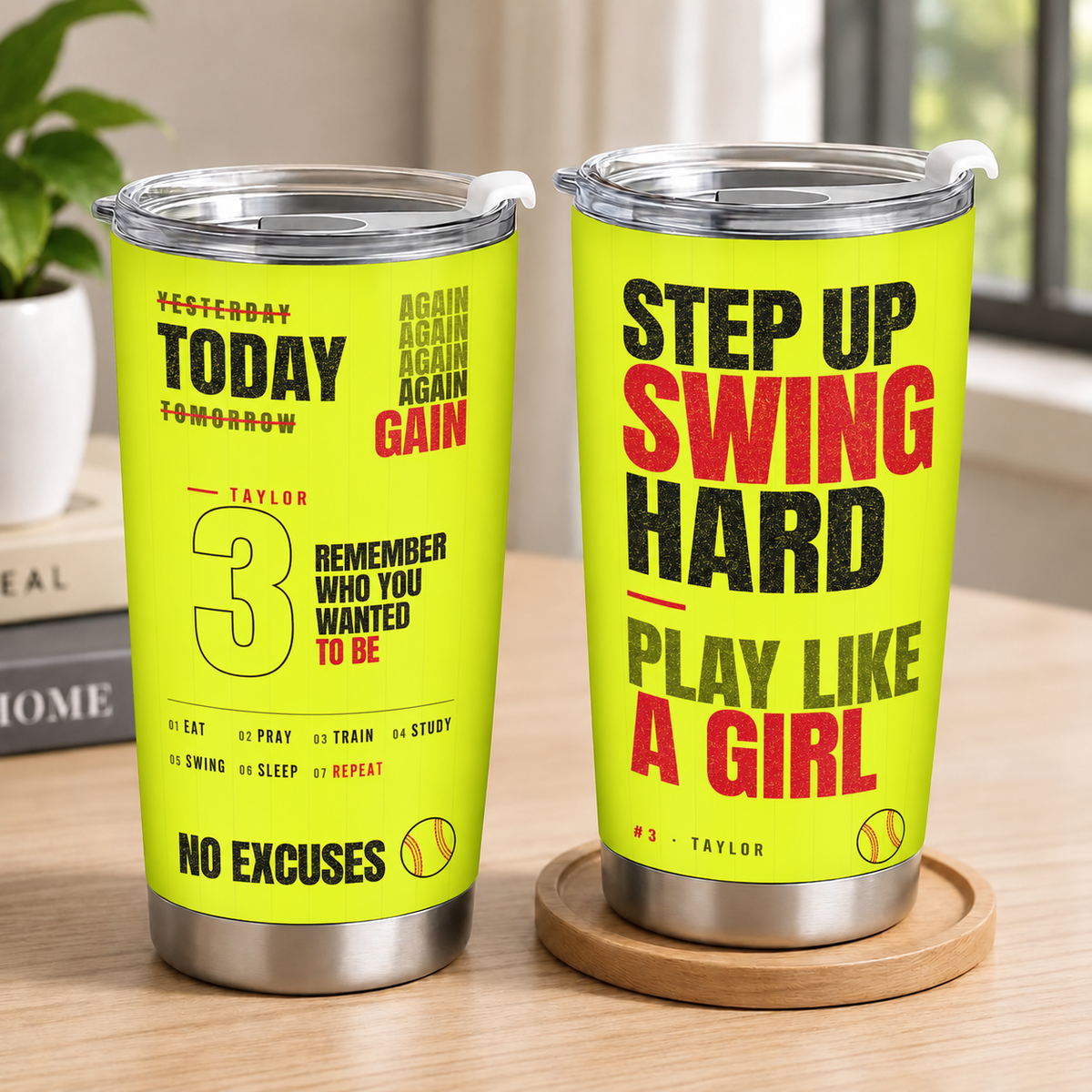 Customizable Sport Tumbler Motivation Quotes Gift For You