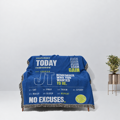 Sport Personalized Woven Blanket Remember Who You Wanted To Be For Your Child From Dad Mom Gift
