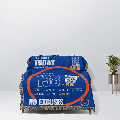 Sport Personalized Woven Blanket Remember Who You Wanted To Be For Your Child From Dad Mom Gift