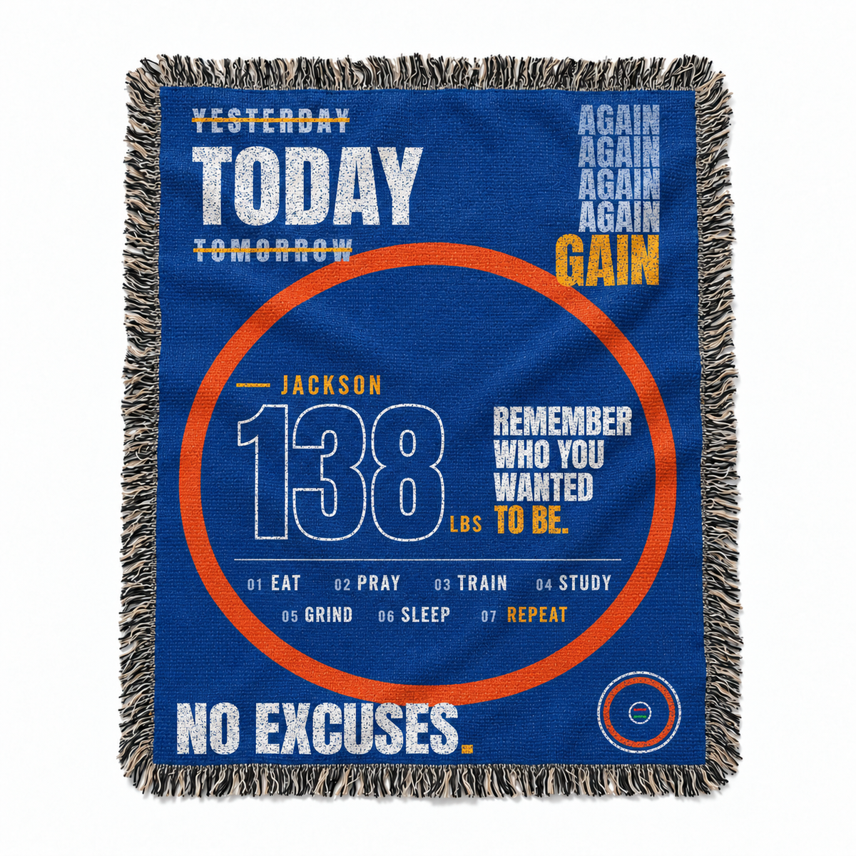 Sport Personalized Woven Blanket Remember Who You Wanted To Be For Your Child From Dad Mom Gift