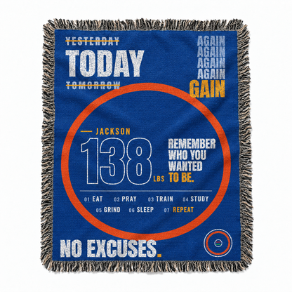 Sport Personalized Woven Blanket Remember Who You Wanted To Be For Your Child From Dad Mom Gift