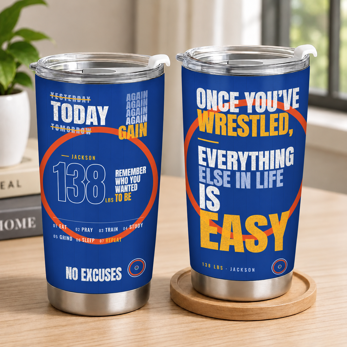 Customizable Sport Tumbler Motivation Quotes Gift For You